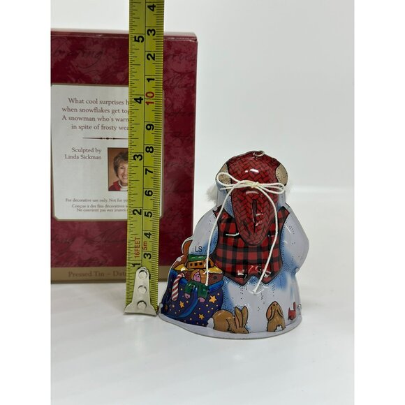 VTG Hallmark Keepsake Ornament Cool Character Snowman 2000 By Linda Sickman Tin - Picture 5 of 5
